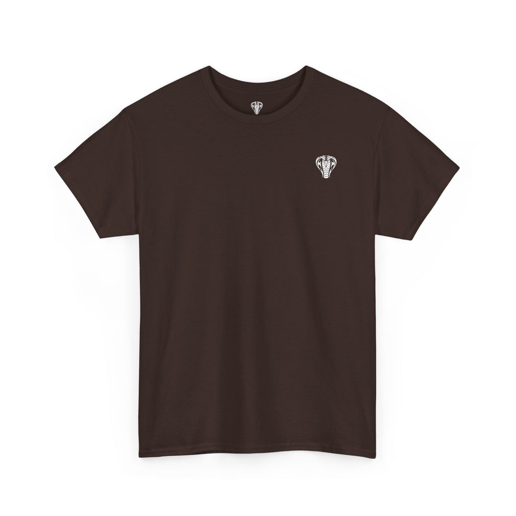 Valor Knight Warden One Tee — Minimal Crowned Knight Helmet Graphic T-Shirt