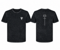 Honored Blade Acid Wash T-Shirt — Small Chest Cobra Graphic, Twilight Black