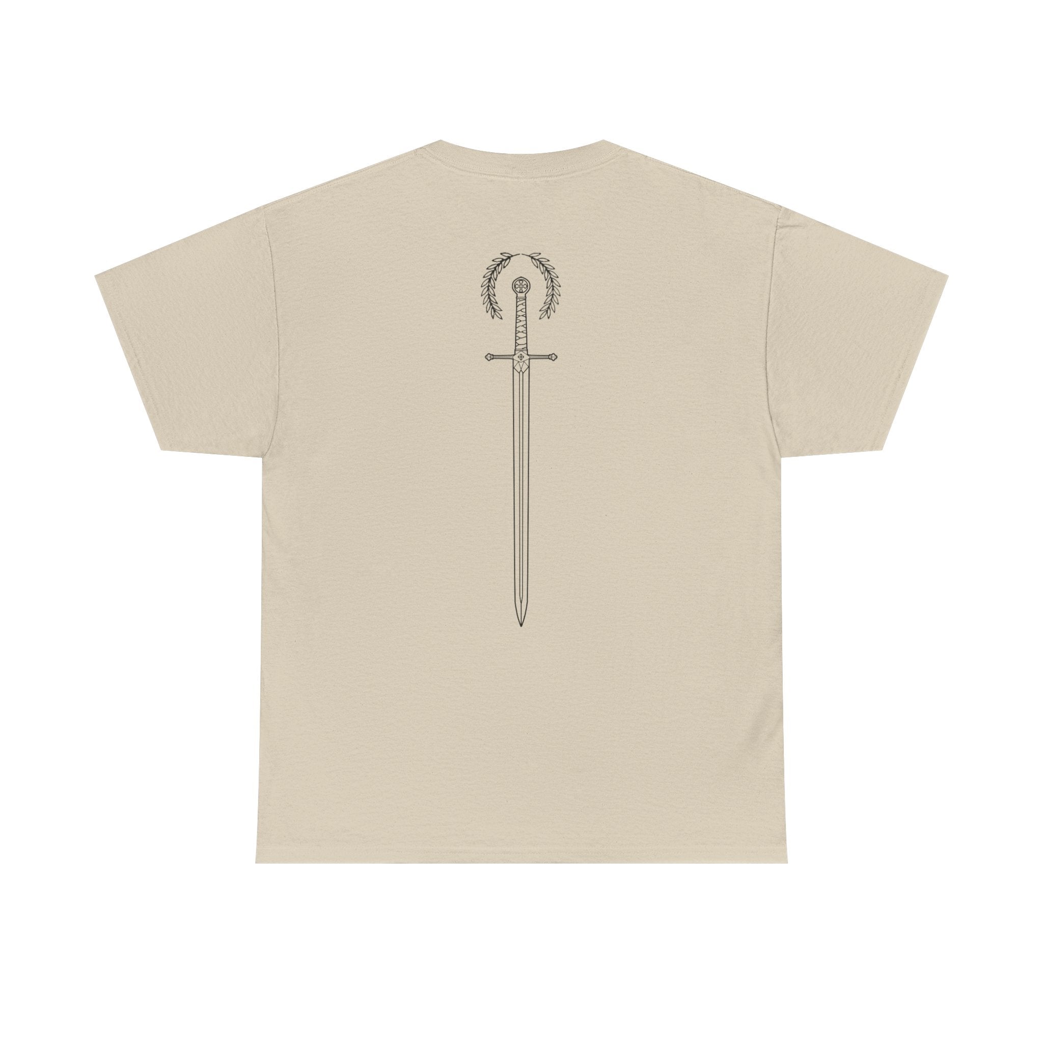 Honored Blade Tee — Warden One Sword Heavy T‑Shirt