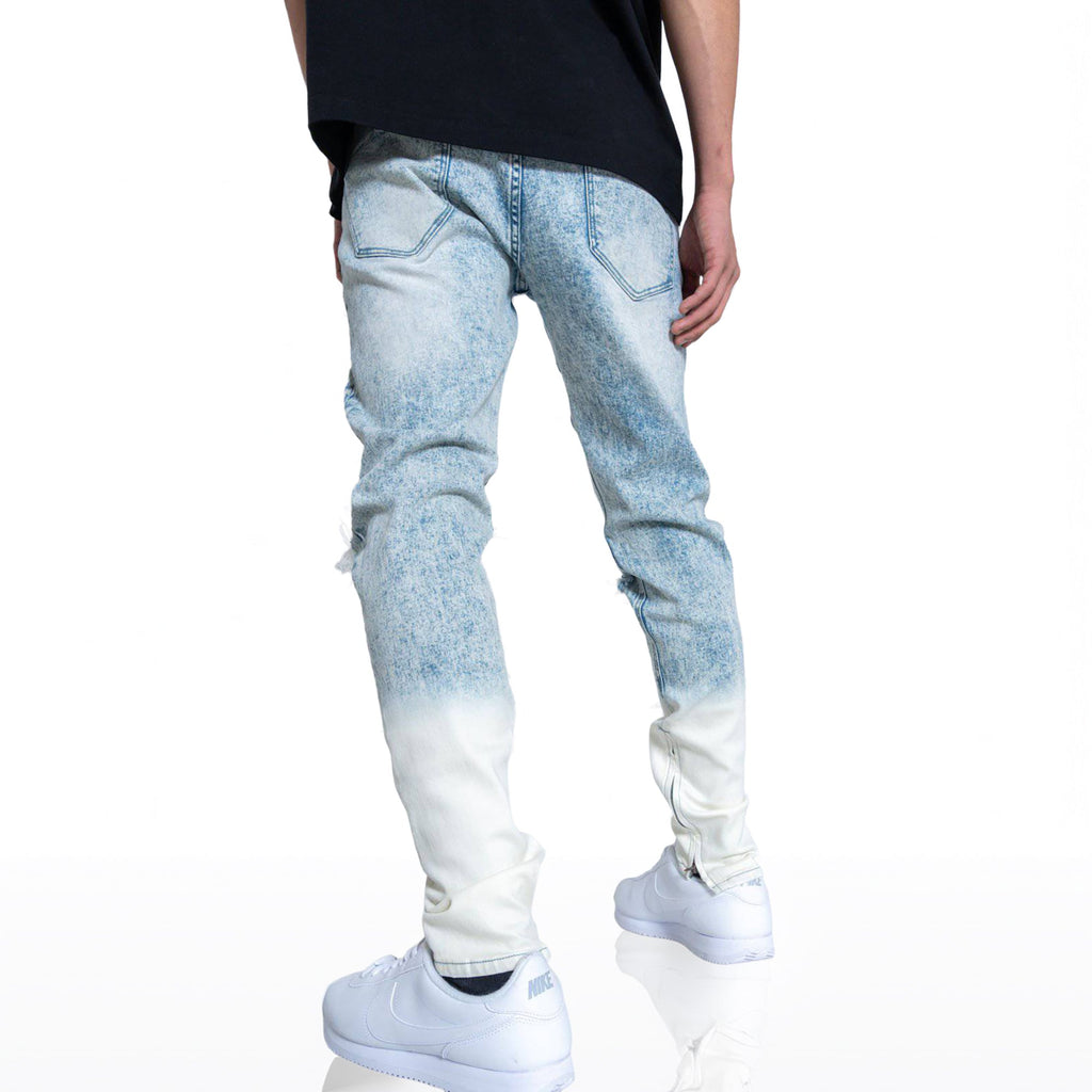 Acid washed Blue Jeans