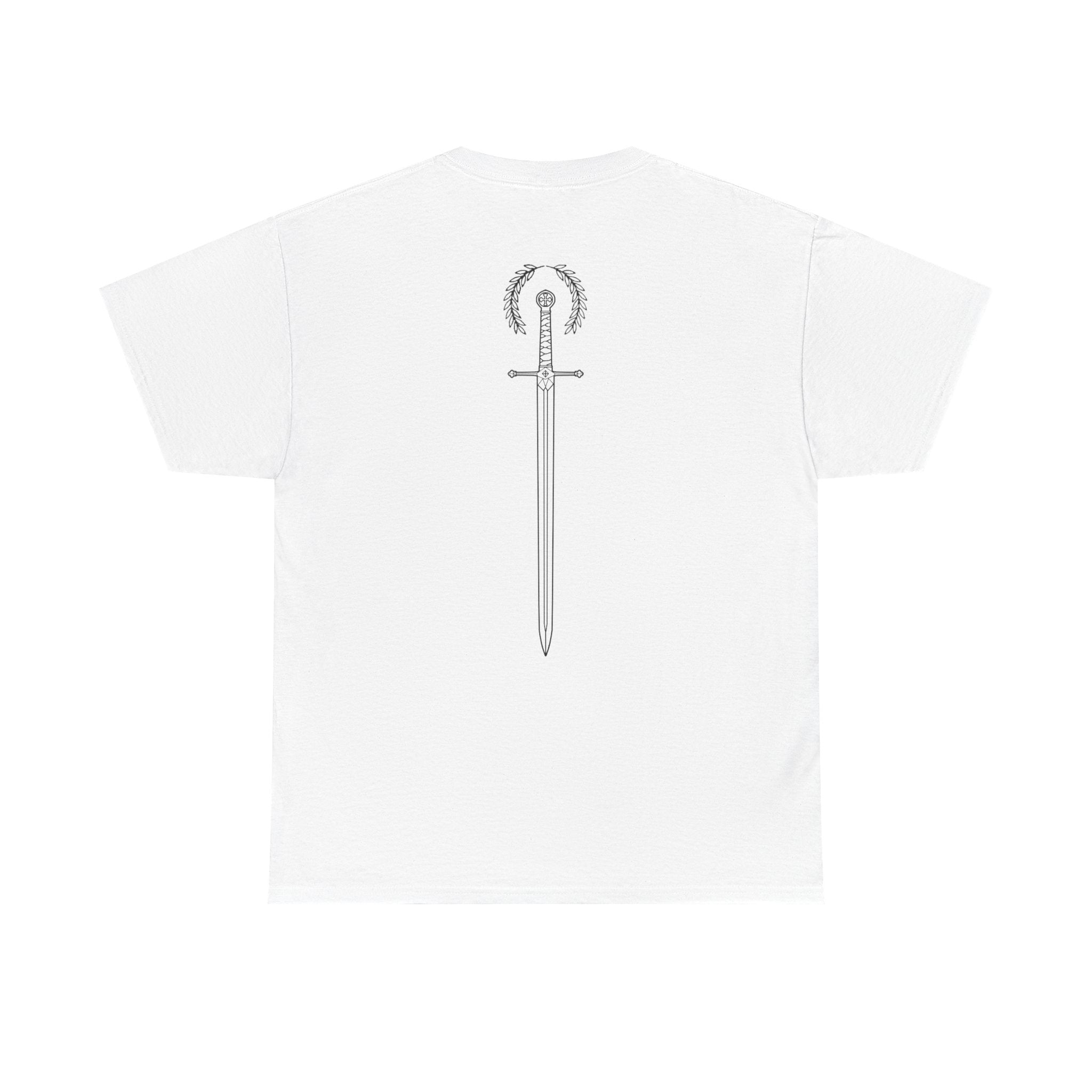 Honored Blade Tee — Warden One Sword Heavy T‑Shirt